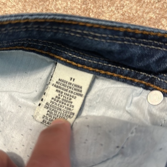 Vintage dollhouse roll-up skinny capri converted skirt size 11 - Picture 3 of 7